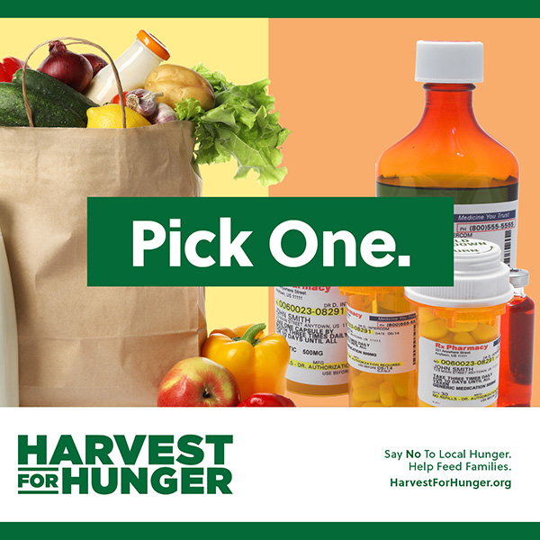 Harvest for Hunger ad - Pick One